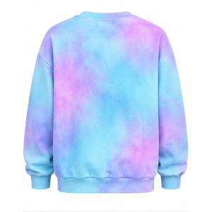 Sweat-shirt Tie Dye Unisexe en Coton Polaire à Épaules Tombantes Personnalisable – Fabricant et Fournisseur de Vêtements Streetwear en Gros - Product Image 3