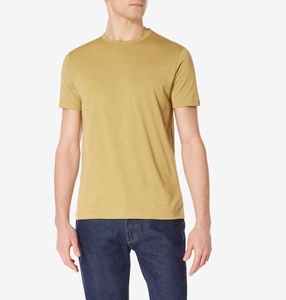 T-shirt unisexe en coton 100% tricoté, coupe classique, vert olive, personnalisable en gros - Product Image 2