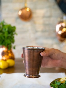 Indian Manufacturer Embossed Etching 10 OZ Copper Drinking <b>Glass</b> <b>Tumbler</b> - Product Image 4