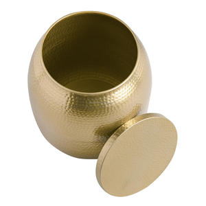 Tables à café martelées en aluminium, tambour en or ou Nickel, pour décoration intérieure, meubles de salon/hall d'entrée, S/2 - Product Image 5