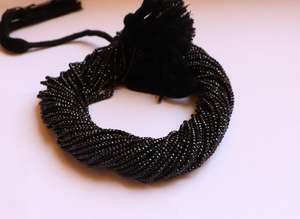 Cuentas facetadas de espinela negra AAA, 10 hebras, 2-2.5 mm, cuentas de espinela negra natural facetadas, 13 pulgadas, para fabricación de joyas - Product Image 5