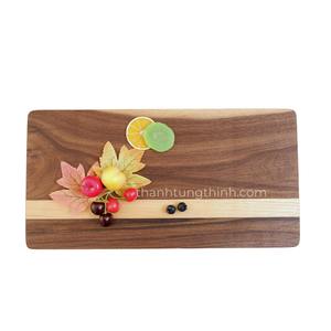 Planches à découper en bois rectangulaires avec poignée en teck, fabriquées au Vietnam, emballage individuel - Product Image 4