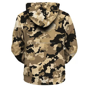 Nuevo OEM bajo MOQ al por mayor camuflaje de alta calidad impresión por sublimación unisex talla grande Sudadera con capucha - Product Image 4