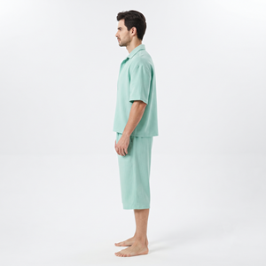 Custom printing Men's Lightweight Shirt and <b>Shorts</b> Set <b>Short</b> <b>Sleeve</b> <b>Button</b> <b>Up</b> Casual Summer Outfit - Product Image 6