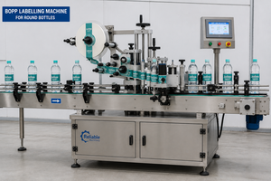 Aplicador Automático de Etiquetas de Película BOPP, Tipo Envolvente, Máquina Etiquetadora de Pegamento Termofusible para Botellas Cuadradas, Redondas y Planas - Product Image 3