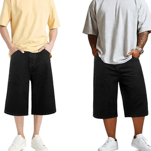 Pantalones Cortos de Mezclilla con Lavado Ácido al por Mayor, Estilo Urbano, Corte Holgado, Vintage, de Algodón, con Logotipo Personalizado - Product Image 4