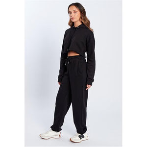 Sportswear 2-Piece Set Custom Wholesale Factory <b>Hoodies</b> with Lace Decoration <b>for</b> Outdoor <b>Gym</b> Tracksuit - Product Image 4