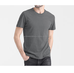 Camiseta de Verano Personalizada OEM para Hombre, de Algodón Puro, Manga Corta, Color Sólido, Moderna, Versátil, Ajustada, para Parejas - Product Image 4