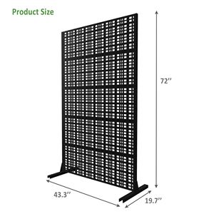 Schermo Divisorio in Metallo da 183 cm (A) x 110 cm (L) con Taglio Laser, per Interni/Esterni, Elegante e Decorativo - Product Image 3
