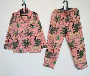Vestido Casual con Estampado Animal Rosa para Mujer, Diseño Tropical de Palmeras, Zebras y Flamencos, Vestido de Verano Transpirable, Ropa de Dormir con Estampado Animal para Mujer - Product Image 2