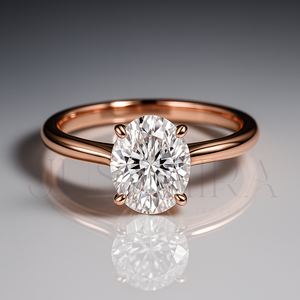 Most Selling Solitaire Oval Cut Diamond Prong Settings Ring for Everyday Wear Office Use and Elegant Styling Gift For Her - Product Image 3
