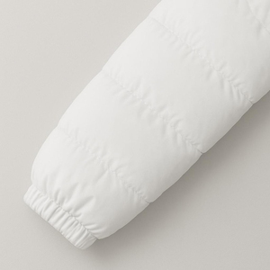 Doudoune matelassée élégante et chaude, manteau respirant en cuir écologique avec fermeture éclair, vêtement d'extérieur personnalisable grande taille pour l'hiver - Product Image 4