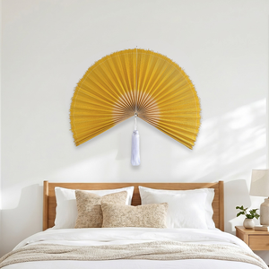 Vietnam Handmade Bamboo <b>Fan</b> Wall Decor <b>Large</b> Size <b>Fan</b> Headboard Natural Boho Wall Art Shipping Worldwide - Product Image 3