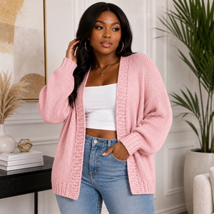 Cosh International Sorority Sisterhood Acrylic High Quality Casual Standard Button-Up Women V-neck Full Sleeve <b>Cardigan</b> <b>Sweater</b> - Product Image 4