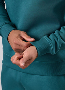 Sweat-shirts pour hommes de haute qualité en gros, en coton French Terry et mélange de polyester, col rond, vintage, unis et vierges - Product Image 3