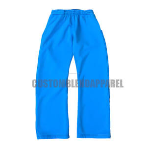 Pantalon Baggy Unisexe 100% Coton Surdimensionné avec Logo Personnalisé Dernière Mode Trendy Baggy Wide Leg Men Joggers. - Product Image 6