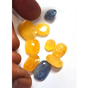 9 pièces de saphir jaune naturel, taille ovale coussin de 10-16 mm, 65 carats, Iroc Sales, pierres précieuses africaines de haute qualité en vrac - Product Image 4