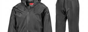 Men's Waterproof Hooded <b>Rain</b> Suit Lightweight Polyester Full Length <b>Jacket</b> and Pants Casual Solid Color Spring Outfit - Product Image 5