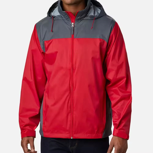 Outdoor Rain <b>Jacket</b> with Full Coverage <b>Waterproof</b> Design Taped Seams and Adjustable Hood Fit Men's <b>Jackets</b> - Product Image 1