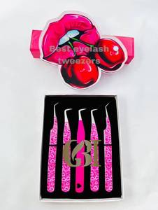 แม่เหล็กติดขนตา Cherry Lips Lash Tile รุ่นใหม่ล่าสุด  แหนบต่อขนตาอะคริลิคแบบยั่งยืน  แผ่นรองรูปดอกไม้และวงรีแบบกำหนดเอง มีจำหน่ายแล้ว - Product Image 4
