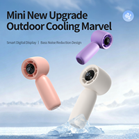 Mini ventilateur portable de poche rechargeable USB Hxtc88, 100 vitesses, pour voyage, plage, cadeau pour femmes et hommes