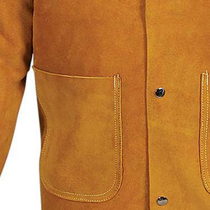 Chaqueta de Soldadura de Cuero Premium, Resistente al Fuego y al Calor, Ropa de Seguridad para Soldadores, Chaqueta de Soldadura Industrial Antichispas de Cuero Vacuno - Product Image 5