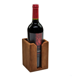 Soporte de Madera para Botellas de Vino, Estilo Rústico Premium, para Fiestas, Capacidad de 750 ml, Estante para Botellas de Madera - Product Image 1