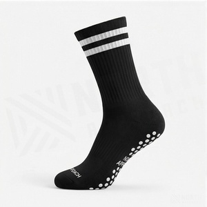 Yoga Sports Crew <b>Socks</b> Black Striped Breathable for Adults Summer Yoga Activity - Product Image 3