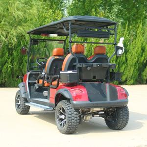 Voiturette de golf électrique écologique 4 places avec éclairage LED pour les stations balnéaires et les terrains de golf et contrôleur Curtis - Product Image 6