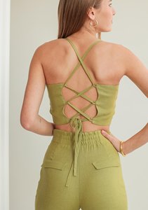 GRACE COLLECTION T-shirt en molleton vert pour femme, col rond, manches courtes, coupe décontractée, séchage rapide, coupe courte, toutes saisons, 220g - Product Image 5