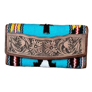 Bolso de Mano de Cuero Genuino con Estampados de Animales de Inspiración Occidental Bohemia Vintage, Cierre de Cremallera con Logotipo, para Viajes de Invierno - Product Image 1