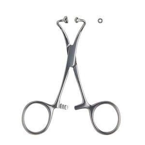 Pinza para toallas Backhaus de 13 cm, instrumento quirúrgico de acero inoxidable con articulación de bola y encaje para una fijación segura de la pañoles quirúrgicos - Product Image 1