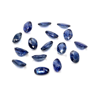 Saphirs bleus naturels non traités, ovales calibrés 3x4mm, pierres précieuses de saphir bleu naturel facettées pour la création de bijoux - Product Image 4