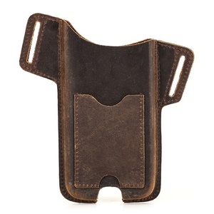 Men Leather Phone Holster Universal Case Waist <strong>Bag</strong> Purse with Belt Hole for 6.7inch <strong>Smartphone</strong> - Product Image 2