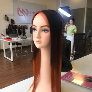 Ombre Orange Cabello largo Vietnamita Precio Extensiones de cabello humano Peluca recta natural Cabello Hueso recto - Product Image 6
