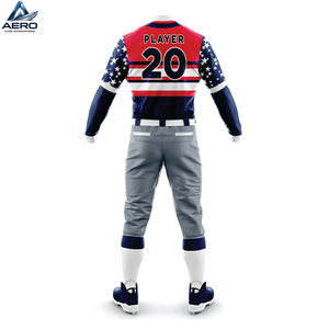 Uniforme de Béisbol Sublimado de Alto Rendimiento, Personalizado, de Primera Calidad, con Botones, Transpirable, para Equipos - Product Image 3