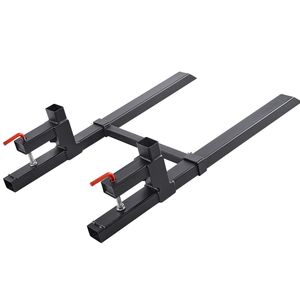 Forche per Pallet Resistenti da 900 kg, Lunghezza Totale 110 cm, con Morsetto per Trattore, Barra Stabilizzatrice Regolabile, Accessori per Carrelli Elevatori - Product Image 5