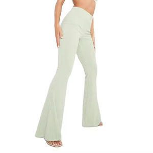 กางเกงขาบานผู้หญิงแบรนด์ส่วนตัว ทรงขากว้างทันสมัย ดีไซน์เรียบง่าย - Product Image 4