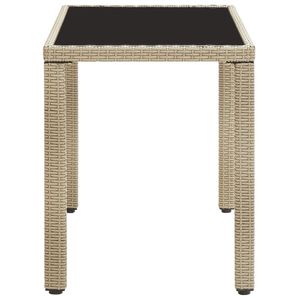 48.4 grigio "x 23.6" x 29.1 "Poly Rattan Patio tavolo per uso esterno - Product Image 3