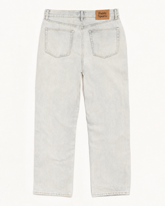 Pantalon en jean coupe droite délavé de haute qualité, style vintage, coupe ample, pour homme, streetwear, en denim de coton - Product Image 3