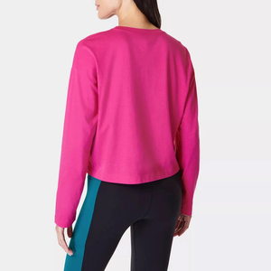 Camiseta Deportiva de Manga Larga y Cuello Redondo para Mujer, de Alto Rendimiento, para Gimnasio y Deportes - Product Image 3
