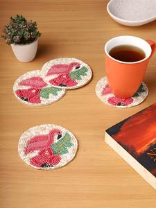 Sous-verre brodé à la main de qualité supérieure pour une mise en scène de table élégante, décoration intérieure et usage hôtelier - Product Image 1