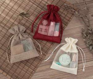 Eco Friendly Jute Return Gift <b>Pouches</b> – Handmade <b>Drawstring</b> Bags for Wedding, Party and Festival Gifts - Product Image 4