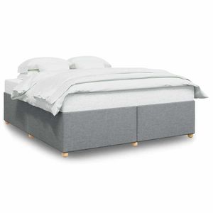 Cadre de lit gris clair, produit en tissu pour la décoration intérieure - Product Image 2