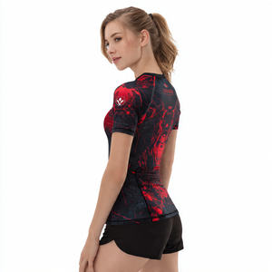 Camiseta Deportiva de Compresión Personalizada, 100% Poliéster, Camiseta Estampada de Manga Larga para Mujer - Product Image 2