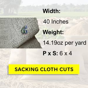 40 inches Sacking Cloth Cuts 45 kg per bale <b>100</b>% Biodegradable Sacking Bag Cloth Wholesale Supplier Goodman Global Bangladesh - Product Image 2