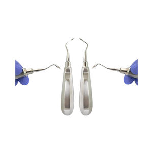 Juego de 2 instrumentos dentales de grado alemán con mango hueco, elevadores de raíz dentales manuales para mano izquierda y derecha con OEM - Product Image 2