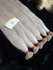 Vente directe du vendeur Meilleur prix Pré-collé kératine pointe plate Extensions de cheveux humains - Product Image 5