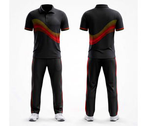 Breathable Sublimation <b>Cricket</b> Jersey Set Sublimation Printed | Men Women Youth <b>Cricket</b> Wears Polo Shirt and Trouser Full Team - Product Image 2