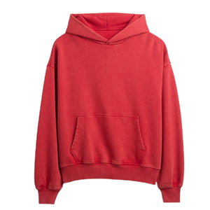 Sudadera con Capucha Premium Roja y Naranja, Manga Larga, Tejido de Poliéster, Bolsillo Canguro, Estilo Casual Unisex para Otoño - Product Image 2